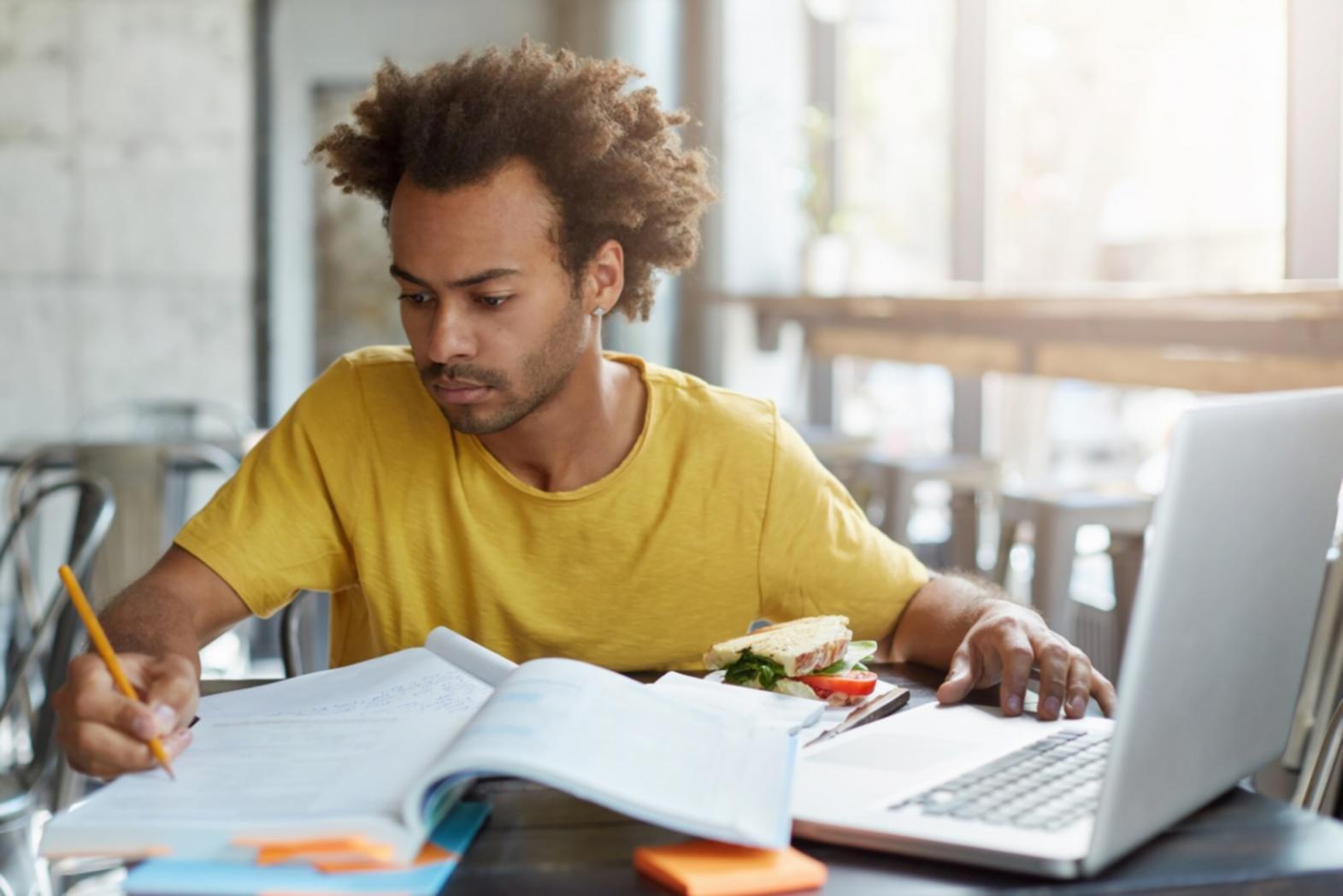 Financial analysis workspace with capital budgeting documents
